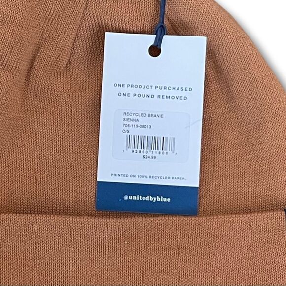 Women’s United By Blue Recycled Polyester Beanie • OSFM • NWT - Picture 6 of 8